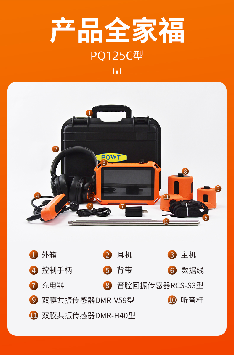 普奇PQ125C,新品管道測漏儀